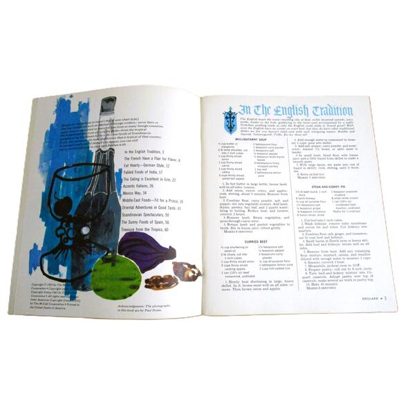 McCall's World-Wide Cooking Cookbook 1965 International Recipes French Oriental - Picture 3 of 7